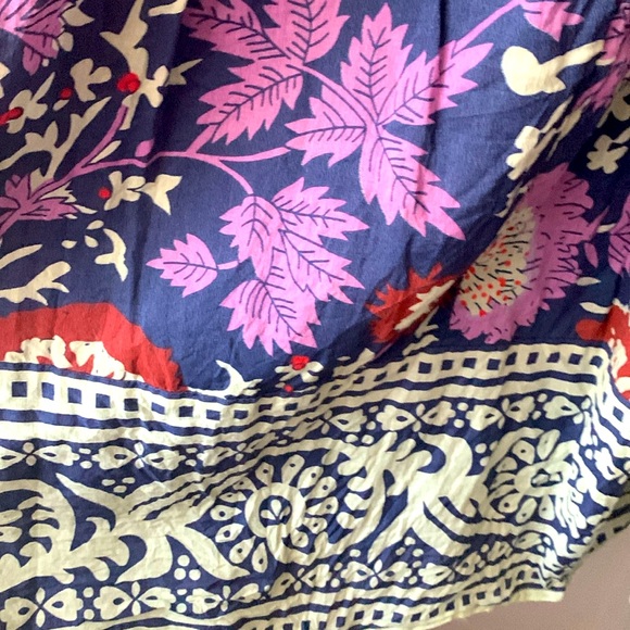 NATURAL LIFE Floral Purple and Cream Mini Dress - Picture 6 of 6